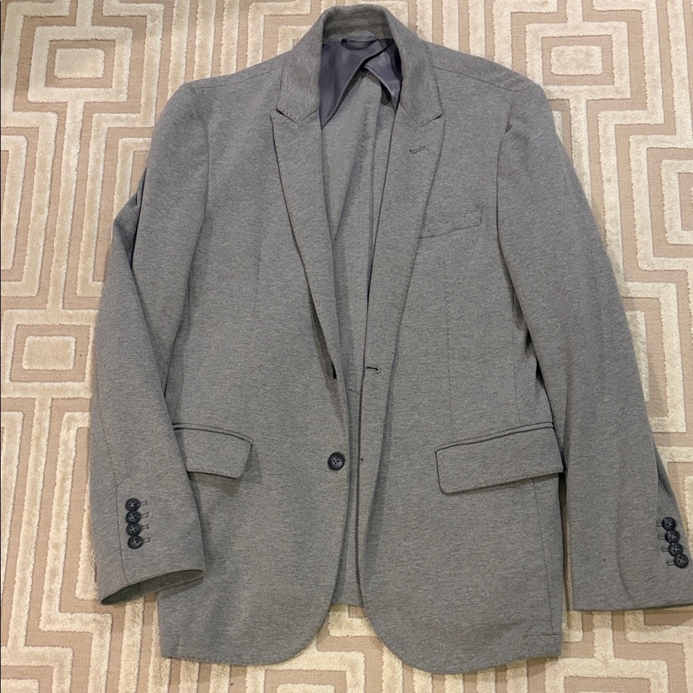 Unique sweatshirt fabric, cotton blazer